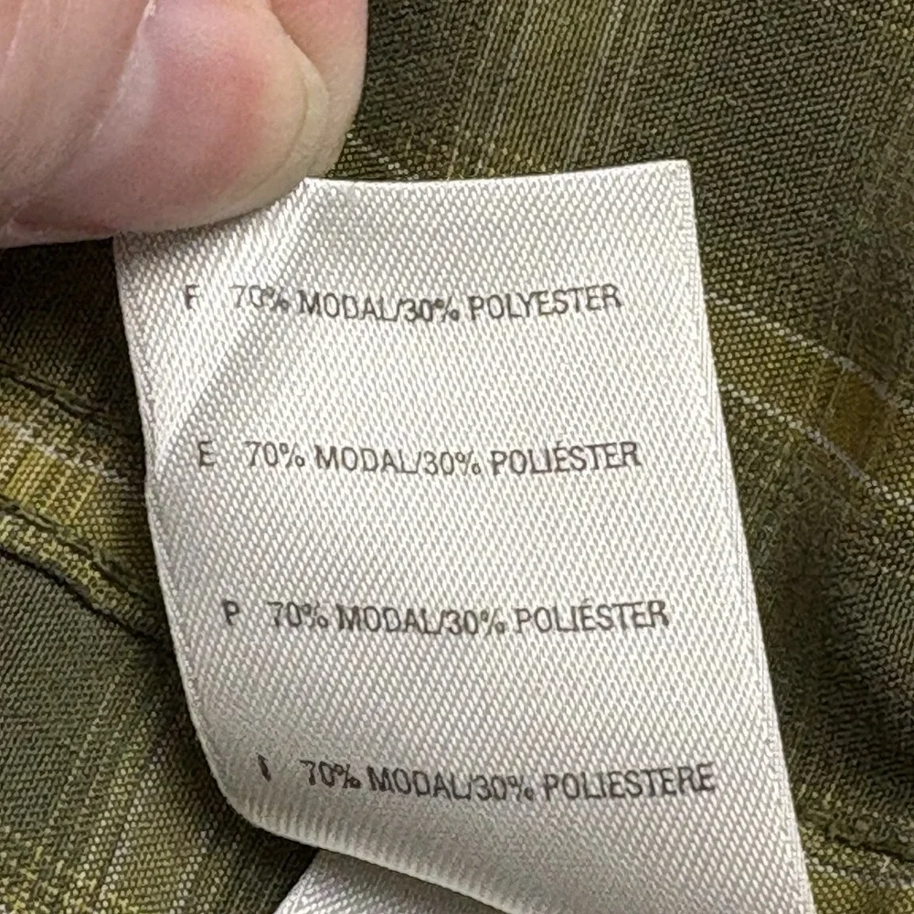 The North Face Shirt Men M Olive Plaid Button Hiking Grunge‎ Workwear Distressed